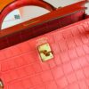 Hermes Kelly Alligator Matte Watermelon red Gold Hardware 25cm Full Handmade
