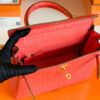 Hermes Kelly Alligator Matte Watermelon red Gold Hardware 25cm Full Handmade