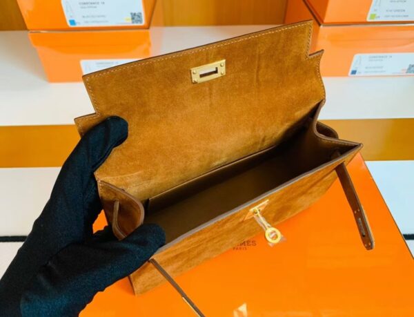 mmexport1672913094999-1024x783-1 Hermes Mini Kelly pochette Golden brown chamois Gold Hardware 22cm Full Handmade