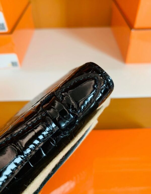 mmexport1672913123099-799x1024-1 Hermes Mini Kelly pochette Shiny Alligator CK89 Black Gold Hardware 22cm Full Handmade