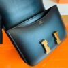 Hermes Constance Box Black Gold Hardware 18cm Full Handmade