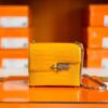 mmexport1672913580490-1024x781-1 Hermes mini Verrou Shiny Alligator 9D Amber yellow Silver Hardware 17cm Full Handmade
