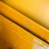 mmexport1672913589466-768x1024-1 Hermes mini Verrou Shiny Alligator 9D Amber yellow Silver Hardware 17cm Full Handmade