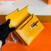 mmexport1672913590932-1024x768-1 Hermes mini Verrou Shiny Alligator 9D Amber yellow Silver Hardware 17cm Full Handmade