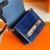 mmexport1672913610421-1024x787-1 Hermes Roulis Shiny Alligator & Matte Alligator Deep blue Gold Hardware 18cm Full Handmade