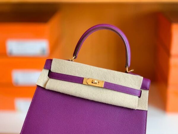 mmexport1673322937206-1024x768-1 Hermes Kelly Epsom 9w Dreamy Purple Gold Hardware 25cm Full Handmade