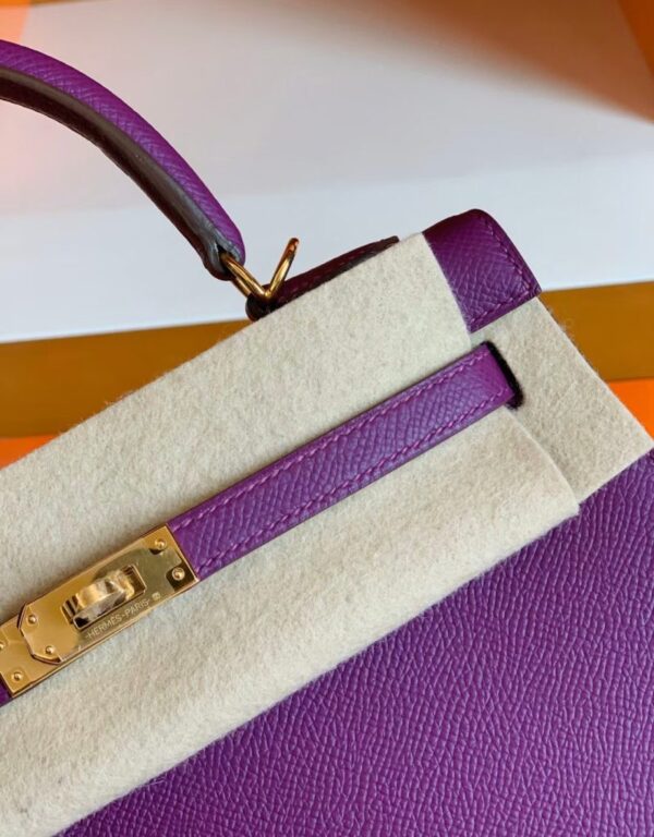mmexport1673322938613-800x1024-1 Hermes Kelly Epsom 9w Dreamy Purple Gold Hardware 25cm Full Handmade