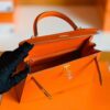 Hermes Kelly Epsom cc93 Orange Gold Hardware 25cm Full Handmade