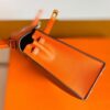 Hermes Kelly Epsom cc93 Orange Gold Hardware 25cm Full Handmade