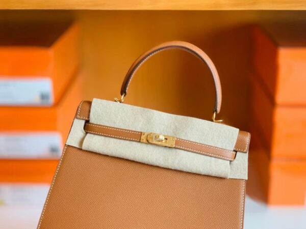 mmexport1673323013441-1024x768-1 Hermes Kelly Epsom CK37 Golden Brown Gold Hardware 25cm Full Handmade