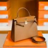 Hermes Kelly Epsom CK37 Golden Brown Gold Hardware 25cm Full Handmade