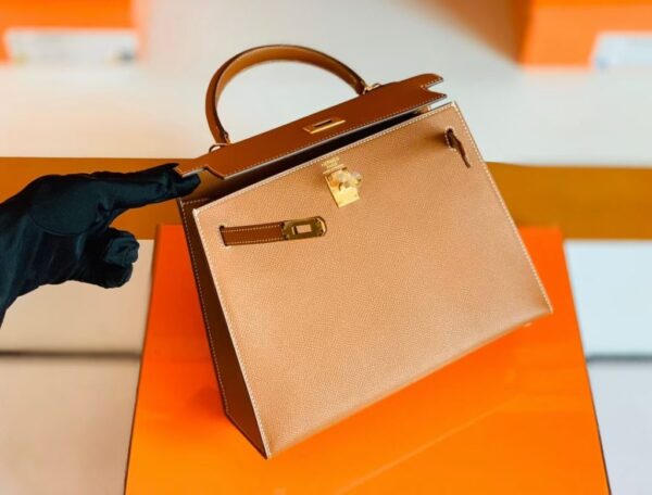 mmexport1673323023229-1024x779-1 Hermes Kelly Epsom CK37 Golden Brown Gold Hardware 25cm Full Handmade