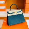 Hermes Kelly Epsom 6O vert bronze Gold Hardware 25cm Full Handmade