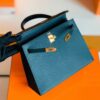 Hermes Kelly Epsom 6O vert bronze Gold Hardware 25cm Full Handmade
