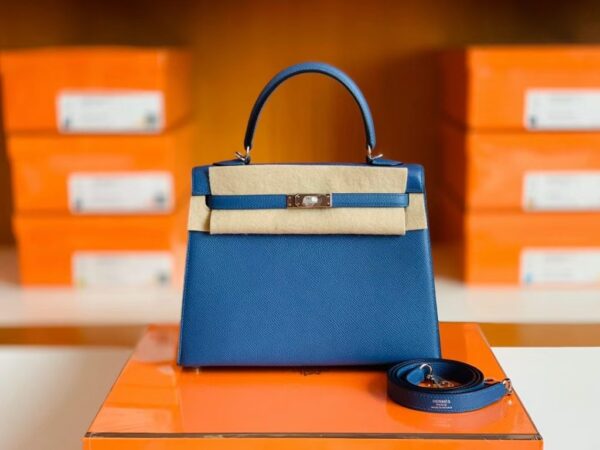 mmexport1673323197464-1024x768-1 Hermes Kelly Epsom R2 Blue Agate Silver Hardware 25cm Full Handmade