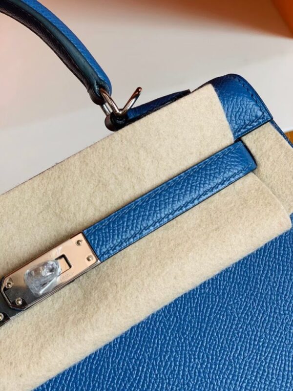 mmexport1673323201899-768x1024-1 Hermes Kelly Epsom R2 Blue Agate Silver Hardware 25cm Full Handmade