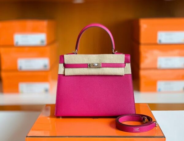 mmexport1673323222133-1024x785-1 Hermes Kelly Epsom L3 Rose Pink Gold Hardware 25cm Full Handmade