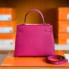 Hermes Kelly Epsom L3 Rose Pink Gold Hardware 25cm Full Handmade