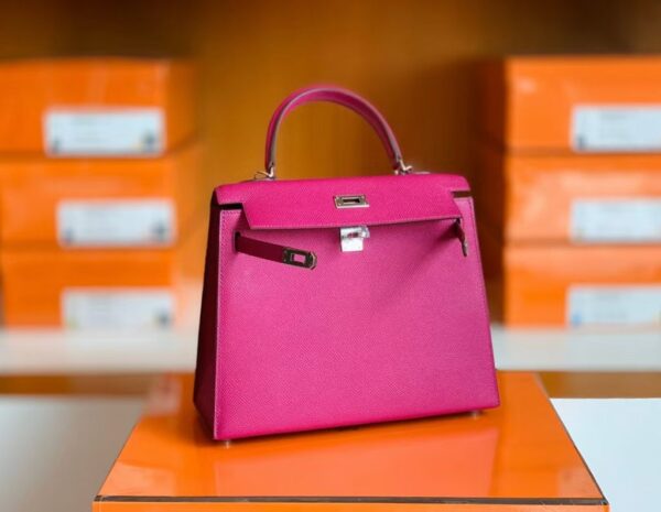 mmexport1673323226246-1024x793-1 Hermes Kelly Epsom L3 Rose Pink Gold Hardware 25cm Full Handmade
