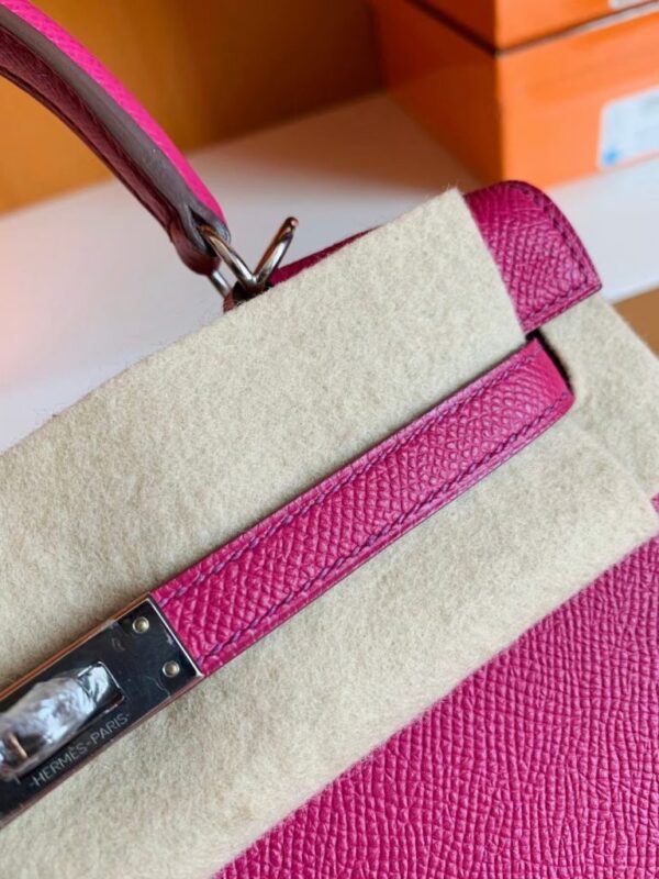 mmexport1673323229146-768x1024-1 Hermes Kelly Epsom L3 Rose Pink Gold Hardware 25cm Full Handmade