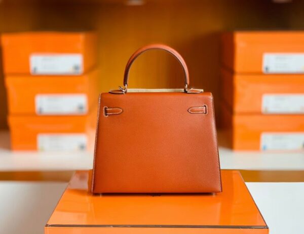 mmexport1673323248995-1024x787-1 Hermes Kelly New Epsom 4E maple leaf brown Silver Hardware 25cm Full Handmade