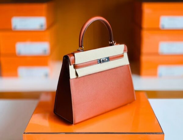 mmexport1673323256130-1024x789-1 Hermes Kelly New Epsom 4E maple leaf brown Silver Hardware 25cm Full Handmade