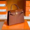 mmexport1673323280709-1024x774-1 Hermes Kelly Barenia Reddish brown Gold Hardware 25cm Full Handmade