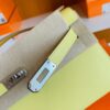 mmexport1673323346040-812x1024-1 Hermes Kelly Pochette Epsom 9R Lemon Yellow Silver Hardware 22cm Full Handmade