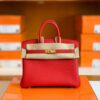 Hermes Birkin Togo Q5 rouge casaque Gold Hardware 25cm Full Handmade
