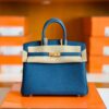 Hermes Birkin Togo S4 Deep blue GHW Gold Hardware 25cm Full Handmade