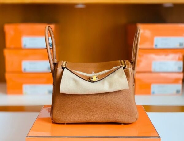 mmexport1673338726758-1024x789-1 Hermes Lindy TC Leather CK37 Golden Brown Gold Hardware 30cm Full Handmade