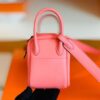 mmexport1673338756149-1024x796-1 Hermes mini Lindy TC Leather 8w lipstick pink Silver Hardware 19cm Full Handmade