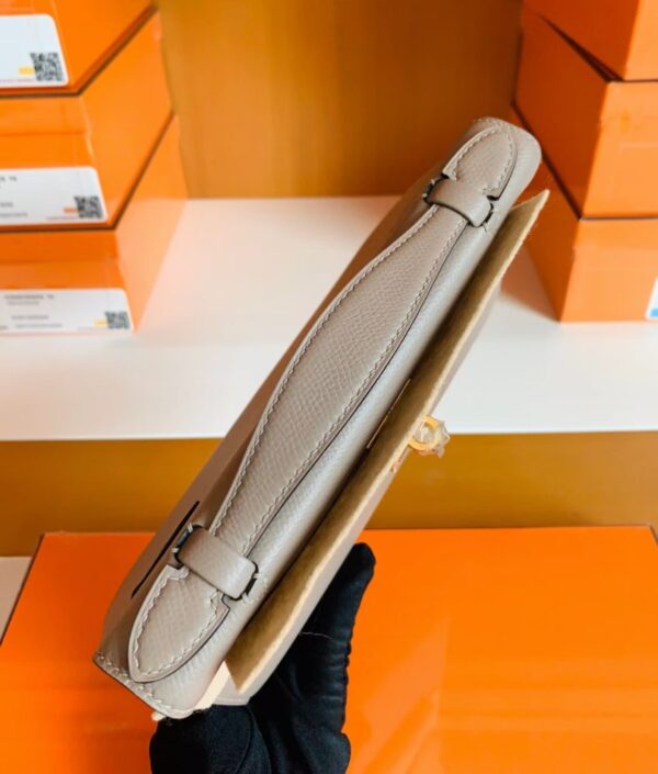 mmexport1673338884364-871x1024-1 Hermes Kelly Pochette Epsom gris ashpite Gold Hardware 22cm Full Handmade