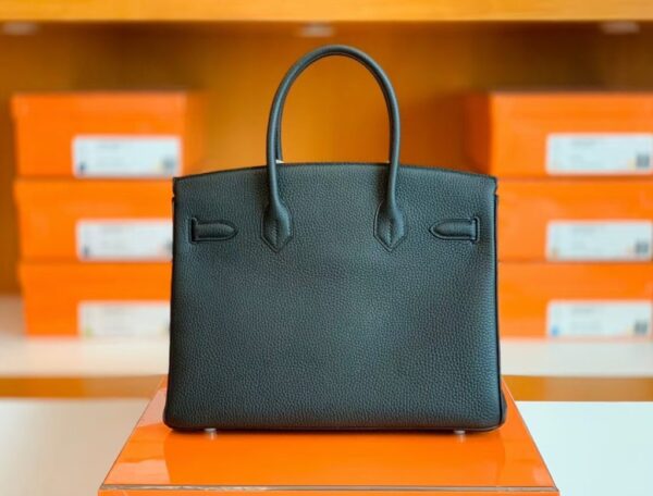 mmexport1673343458943-1024x779-1 Hermes Birkin Togo Black & Green Color bar Silver Hardware 30cm Full Handmade