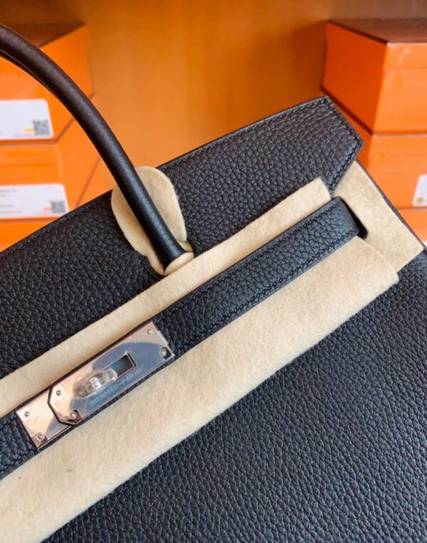 mmexport1673343464596-804x1024-1 Hermes Birkin Togo Black & Green Color bar Silver Hardware 30cm Full Handmade