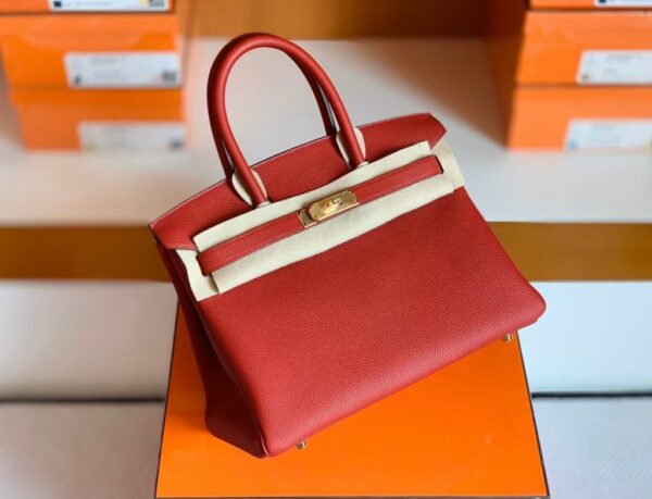 mmexport1673343589531-1024x783-1 Hermes Birkin Togo D5 Coral red Gold Hardware 30cm Full Handmade