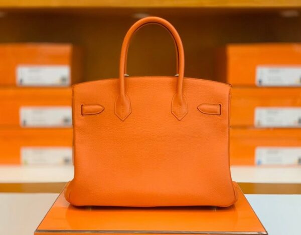 mmexport1673344682479-1024x800-1 Hermes Birkin Togo cc93 Orange Silver Hardware 30cm Full Handmade