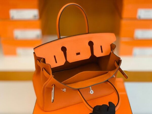 mmexport1673344689699-1024x768-1 Hermes Birkin Togo cc93 Orange Silver Hardware 30cm Full Handmade