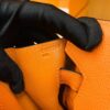 Hermes Birkin Togo cc93 Orange Silver Hardware 30cm Full Handmade