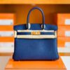 Hermes Birkin Togo M3 ink Blue Gold Hardware 30cm Full Handmade