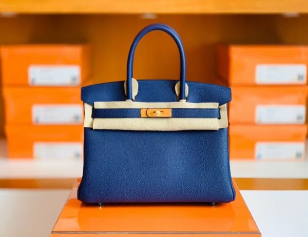 mmexport1673344710252-1024x789-1 Hermes Birkin Togo M3 ink Blue Gold Hardware 30cm Full Handmade