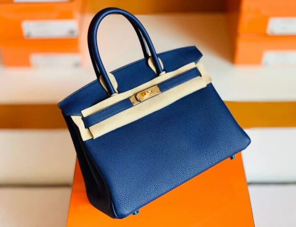 mmexport1673344713060-1024x787-1 Hermes Birkin Togo M3 ink Blue Gold Hardware 30cm Full Handmade
