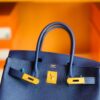 Hermes Birkin Togo M3 ink Blue Gold Hardware 30cm Full Handmade
