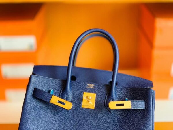 mmexport1673344719125-1024x768-1 Hermes Birkin Togo M3 ink Blue Gold Hardware 30cm Full Handmade
