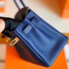 Hermes Birkin Togo M3 ink Blue Gold Hardware 30cm Full Handmade