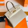 Hermes Birkin Togo ck81 Gris T Gold Hardware 30cm Full Handmade