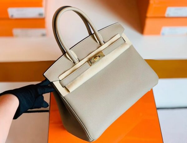 mmexport1673344783669-1024x785-1 Hermes Birkin Togo ck81 Gris T Gold Hardware 30cm Full Handmade