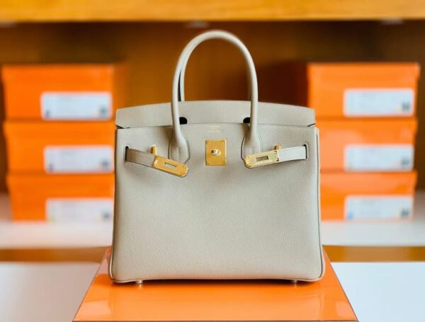 mmexport1673344785103-1024x776-1 Hermes Birkin Togo ck81 Gris T Gold Hardware 30cm Full Handmade