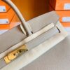 Hermes Birkin Togo ck81 Gris T Gold Hardware 30cm Full Handmade