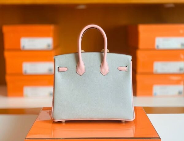 mmexport1673344809651-1024x783-1 Hermes Birkin Chevre 3Q sakura pink & 80 Pearl grey Gold Hardware 25cm Full Handmade